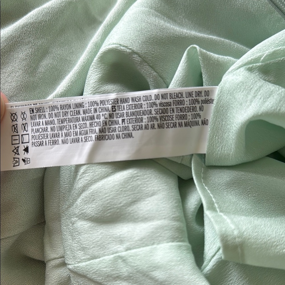 New Forever 21 Light Sage Green Slip Dress sz S - Picture 6 of 6